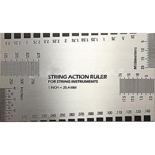 Guitar String Specification Pillow Scale Measuring Ruler for Guitar Electric Stainless Steel Guitar Parts Accessorie 2