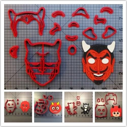 Kewpy devil girl heart shape fondant cutter for fondant decorating cake cupcake cookies 3D printed