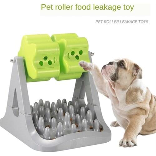 Pets Feeder Dog Bowl Slow Eating Bloat Stop Food Plate Pet Roller Leaking Toys Cat Anti Skid Dishes Tray Home Dogs Accessories