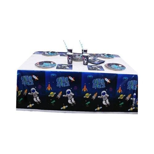 Space The astronauts The boy baby One full year of life birthday Decorate adornment tableware Party birthday supplies