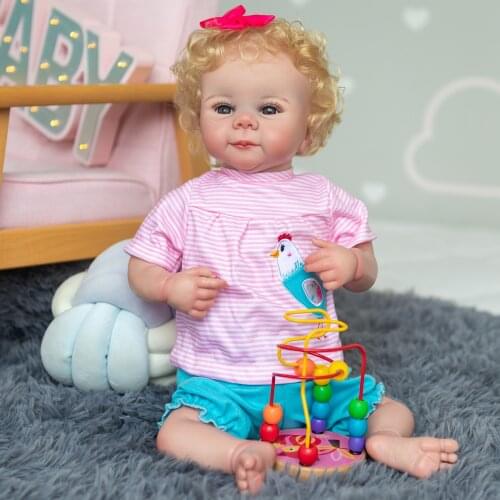 NPK 48CM Reborn Baby Gril Doll Julieta Newborn Size Hand-made Doll with 3D Skin Tone Visable Veins Collectible Artdoll