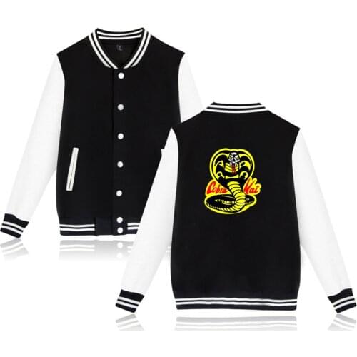 2021 Hot sale Fashion Karate Kid Jacket Women Men Movie Daniel Laruso Cobra Kai Sweatshirt Hoodies Plus Size 4XL Jackets Coat