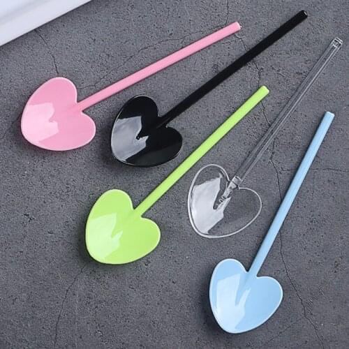 100PCS Disposable Ice Cream Spoon Colorful Dessert Yogurt Pudding Spoons Food Grade Plastic Shovel For Tableware Shops Party