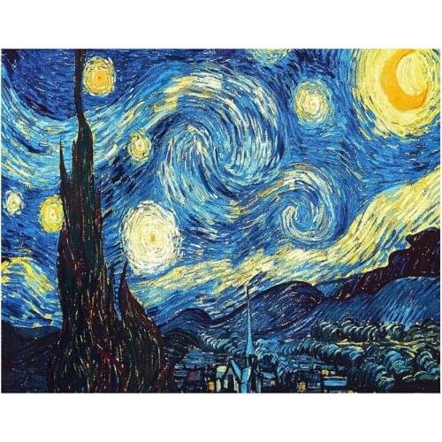 Van Gogh Starry Night DIY 5D Diamond Embroidery Cross Stitch kits Abstract Painting diamond painting mosaic Hobby Craft P892