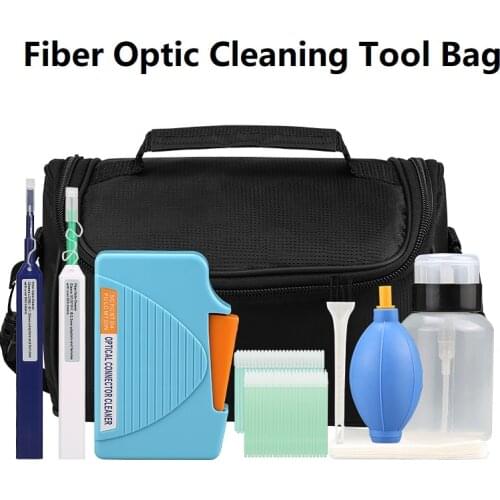 Fiber Optic Cleaning Pen Tool Set with Optical Cleaner Fiber Connector Reel Cleaner Box