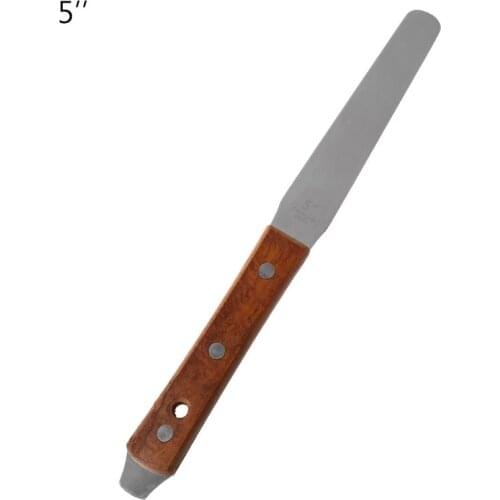 Stainless Steel Inking Paint Glue Mixing Knife Draw Spatula Scrape Texture Scraper B85C