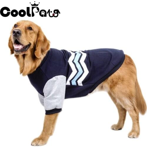 2017 New Warm Dog Clothes Pet Soft Wave Patten Design Hoodie Coat Jacket Puppy Clothes for Dog Small to Large Supplies