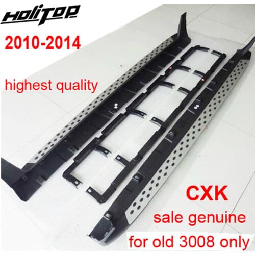 Running board side step bar for Peugeot old 3008,"BM" model,ISO9001 quality,CXK genuine,thicken aluminium alloy,combined bracket
