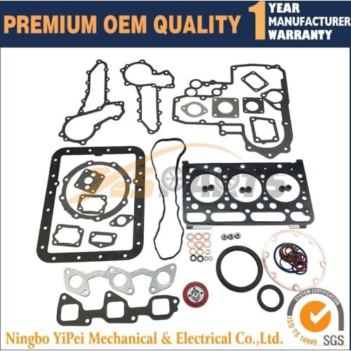 D1463 Full Gasket Kit For Kubota diesel Engine Repair Parts with cylinder head gasket