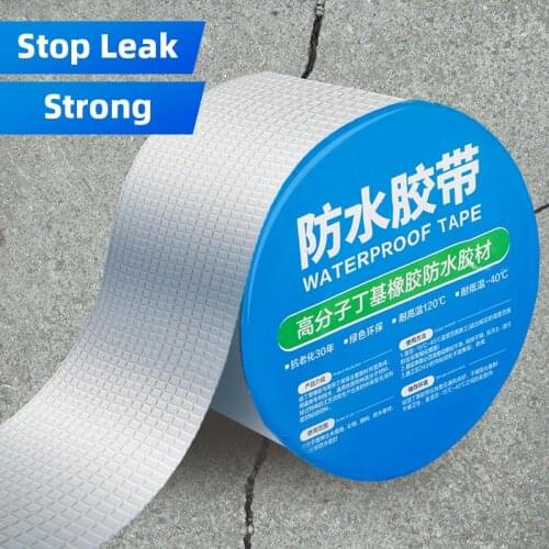 Strong Adhesive Tape Wall Crack Roof Duct Repair Butyl Rubber Tape Waterproof High Temperature Resistance Stop Leak Sticker