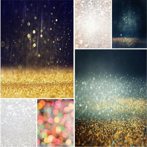 SHENGYONGBAO Glitter Star Polka Dot Light Bokeh Photography Backdrop Wedding Birthday Party Baby Photo Background 210402GMB-06