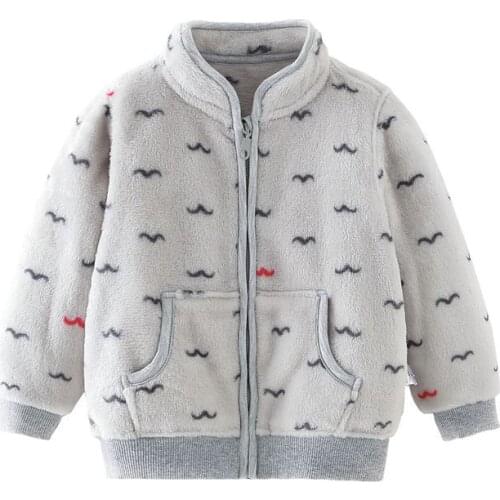 Outdoor Boys Warm Jacket Casual Spring Autumn Baby Girl Fleece Soft Sweatshirts Zipper Kids Clothing Outfit Shirt for School