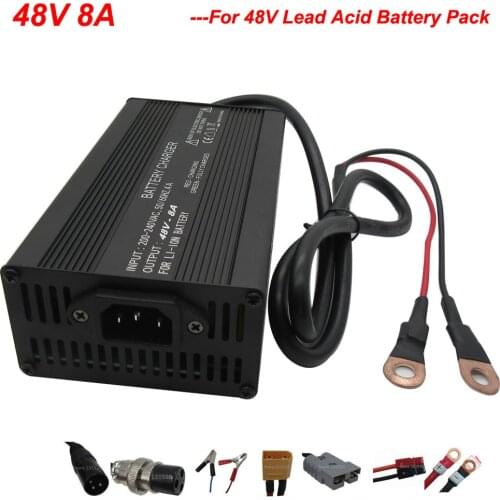 450W 48V 8A lead-acid battery charger 48 V 8A lead acid ebike charger for electric bike e-scooter charger golf cart Forklift