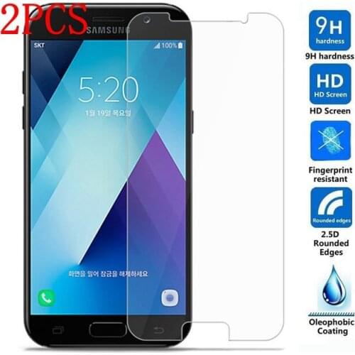 2PCS Tempered Glass For Samsung Galaxy A5 2017 Screen Protector protective film For A520F A520 Glass