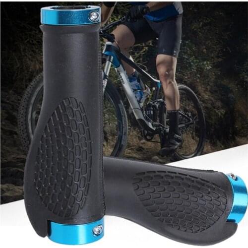 1 Pair Bicycle Handlebar Cover Grips Rubber Soft Anti-Skid Cycling Bike Grips MTB Mountain Road Bike Lock On Handle End Grips