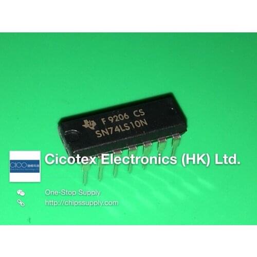 10pcs/lot SN74LS10N DIP14 IC GATE NAND 3CH 3-INP 14-DIP 74LS10