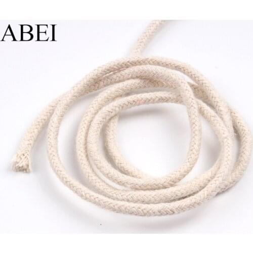 10yards 3mm Cotton Lace Cotton String Cords Twisted Lace DIY Handmade Crafts Tape Material