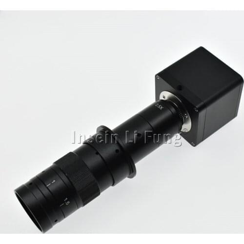 1080P 4K HD 8MP Electronic Industry Microscope HDMI Camera+130X 180X 200X 300X 600X Adjustable Magnification Zoom C-mount Lens