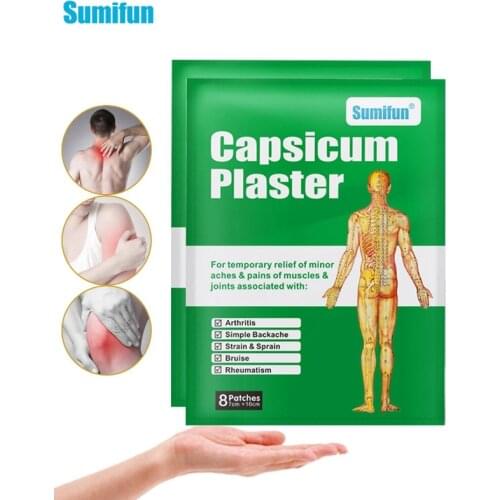 16pcs Pain Relief Capsicum Extract Medicated Plaster Of Bones Injury Bone Spur Adhesive Rheumatoid Arthritis Herbal Patch