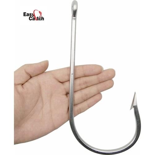 7731 Extra Strong Stainless Steel Fishing HooksFishing Hook shark Large Strong Thick Big Game Fish Tuna Fishhook Size 18/0