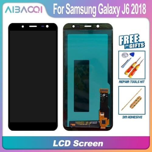AiBaoQi Brand New 5.6 Inch Touch Screen+1480x720 LCD Display Assembly Replacement For Samsung Galaxy J6 2018 Phone
