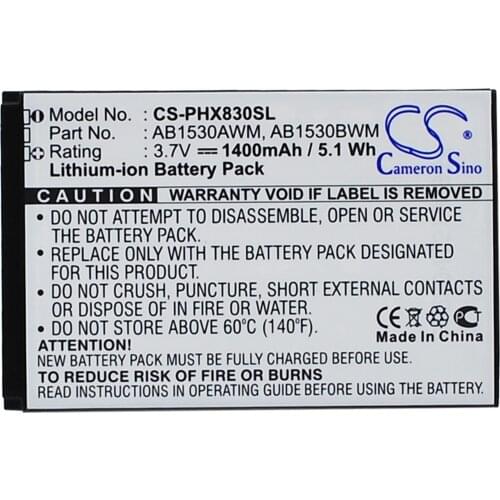 2021 Battery For Philips AB1530AWM Xenium T910,Xenium X603,Xenium X620,Xenium X630,Xenium X806,Xenium X809 1400mAh