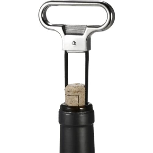 Wine Bottle Opener Corkscrew Remover Wine Bottle Opener Two-prong Cork Puller Damaged Cork Remover Old Wine Corkscrew Remover