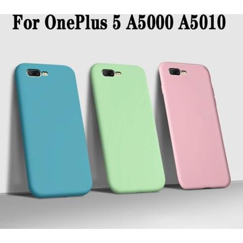 FundaS For OnePlus 5 Case tpu luxury Matte Liquid soft Silicone Phone Cases For OnePlus 5 1+5 a5000 a5010 back Cover armor Coque
