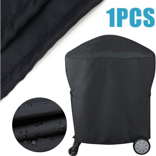 Black Barbeque Accessories For BBQ Rolling Cart Grill Cover For Weber Q1000 Q2000 Series Waterproof Anti Dust Protector