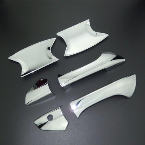 For Honda Accord Coupe 2008-2012 2 Door ABS Chrome Side Handle Covers Trims & Door Bowl Cover Car Styling 2009 2010 2011