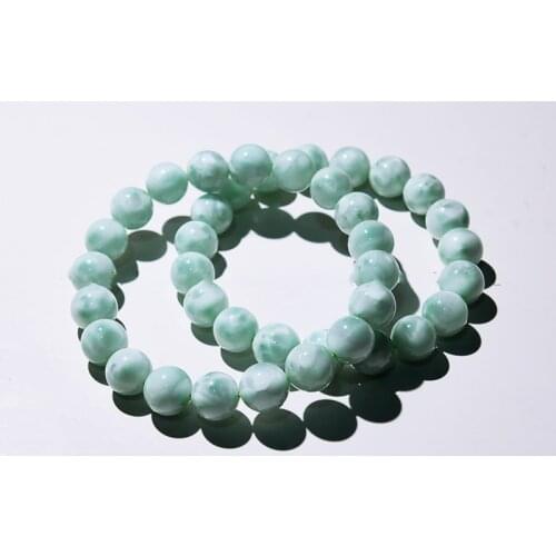 Blue Angel larimar round Bracelet 6/8/10/12mm 18cm nature beads