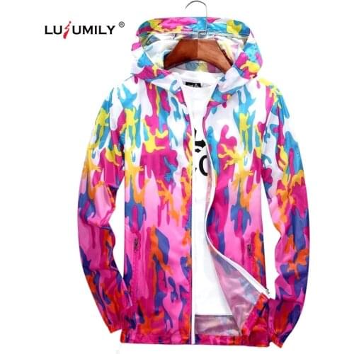 Lusumily Jacket Women Windbreaker Camouflage Plus Size womens jacket Coat Female Thin Baseball Casual Outwear veste femme