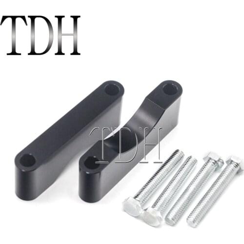 Motorcycle 1.25" Front Fender Spacer Kit Black For Harley Touring Road King Electra Glide Street Glide FLHX 1984-2013