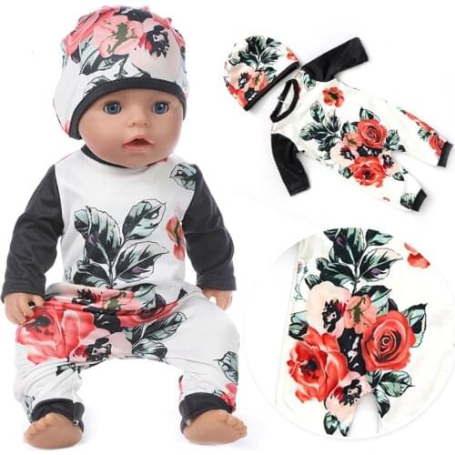 2020 New Fashion jumpsuits Doll clothes Fit For 43cm/17inch baby Doll Reborn Babies Clothes And 17inch Doll Accessories