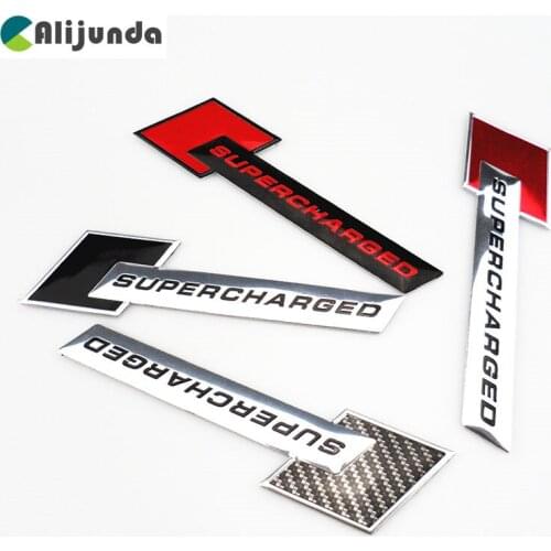 New 3D Metal Motorsport SUPERCHARGED Car styling Emblem Badge Sticker for Land Rover Range Rover/Evoque/Freelander/Discovery