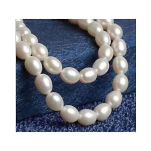 HUGE 18"9-10mm natural south sea genuine white baroque pearl necklace 999AA