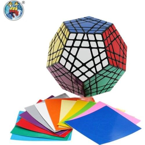 Shengshou Gigaminx Cube Puzzle 5x5 Magic Dodecahedron speed Black Twist Learning ABS Professional Educational Kids Block Toys