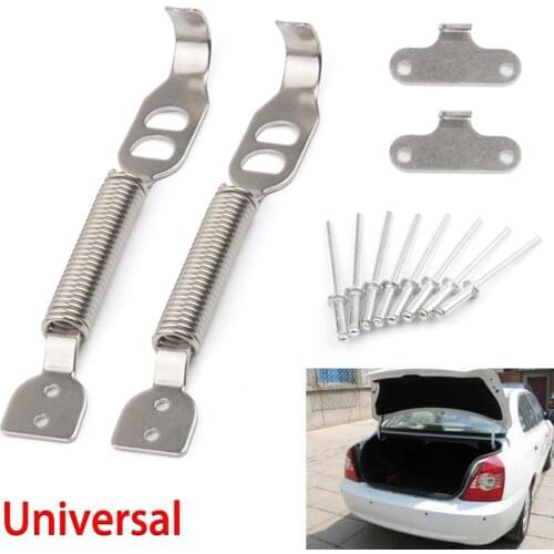 A Pair Racing Bonnet Hood Pin Steel Spring Car Trunk Hood kit Hook Lock Hinge Alloy Drop Shipping