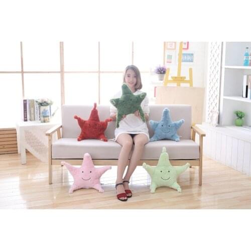 30cm plush Simulation Colorful starfish lifelike stuffed soft high quality cushion Pillow Early education christmas gift for kid