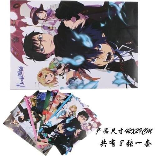 Anime Blue Exorcist Posters Included Video Games Poster Sizes 42x29 CM random 8 pictures