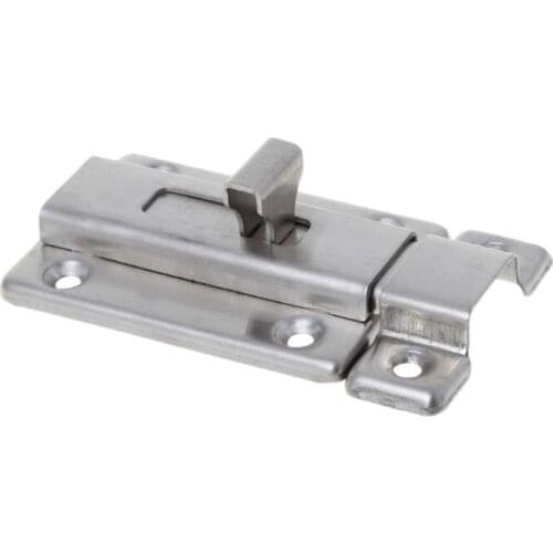 Stainless Steel Spring Latch Slide Door Lock Security Gate Barrel Bolt Padlock