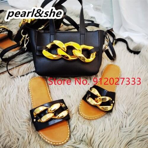 SBags Match Fashion Serpentine Luxury Handbags Women Bags Shoes Match Wholesale Ladies Purses Spring Summer Slipper Sandal