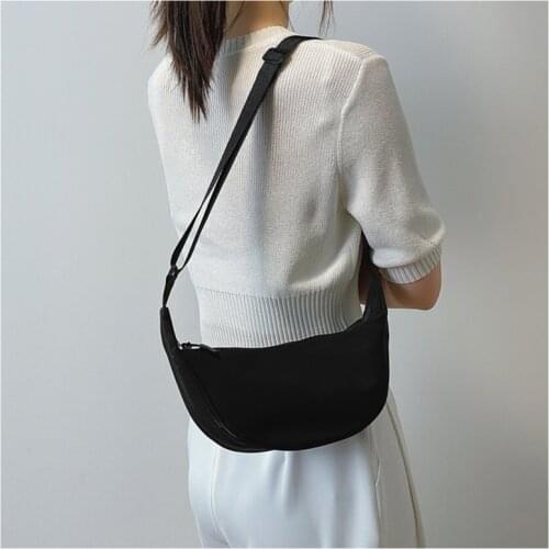 Girl 90s Shoulder Bag Black Canvas Women Clutch Summer White Small Vintage Handbags Shopping Bag Personalized Bag New 2021