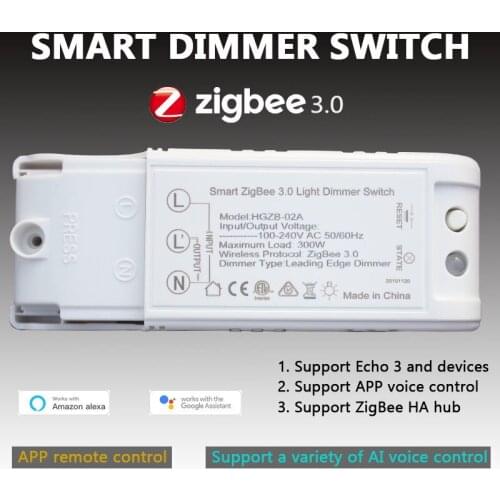 Zigbee Smart Light Dimmer Controller DIY Module Tuya Smart Life Remote Control Support Alexa Google Home Zigbee HA SmartThings