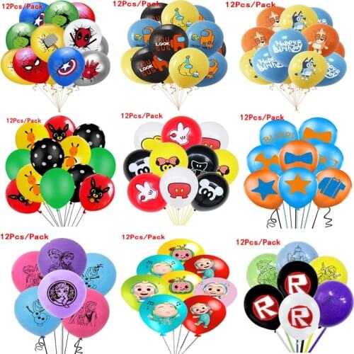 Mickey Ballons Decor Birthday Girl Boys Cars/Frozen Latex Balloon Birthday Party Supplies Wedding Party Decoration Helium Balls
