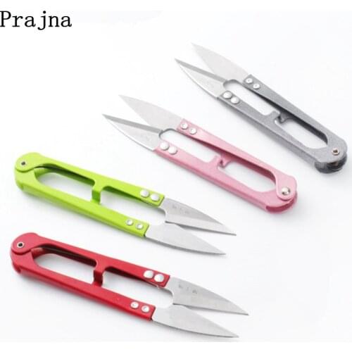 1PCS 2020 Multi-color Trimming Sewing Scissors U Shape Nippers Clippers Yarn Stainless Steel Embroidery Craft Tailor Scissor DIY