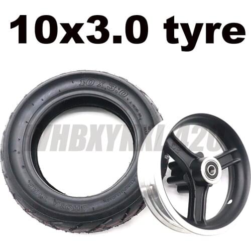 10 inch HOTA tire 80/65-6 outer tyre tubeless rubber and alloy wheel hub for electric motorcycle scooter 10x3.0 tyre