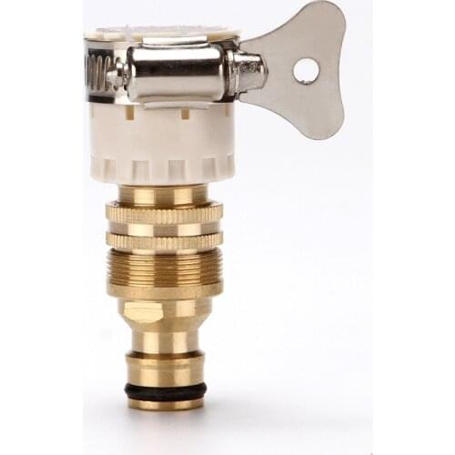 15mm-23mm Universal Kitchen Hose Adapter Brass Faucet Connector Mixer Hose Adapter Tube Joint Fitting Garden Watering Tools