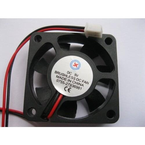 2 pcs Brushless DC Cooling Fan 7 Blade 5V 4510S 45x45x10mm 2 Wires