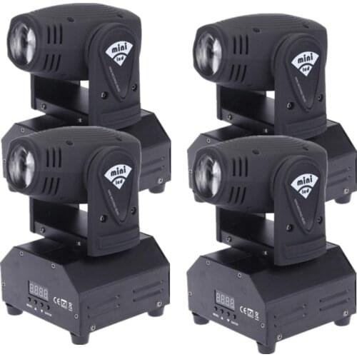 4pcs 10W LED Beam Moving Head Light/RGBW Linear Beam Stage Effect Lighting For Party Nightclub Disco/DMX512 10W DJ Spot Light